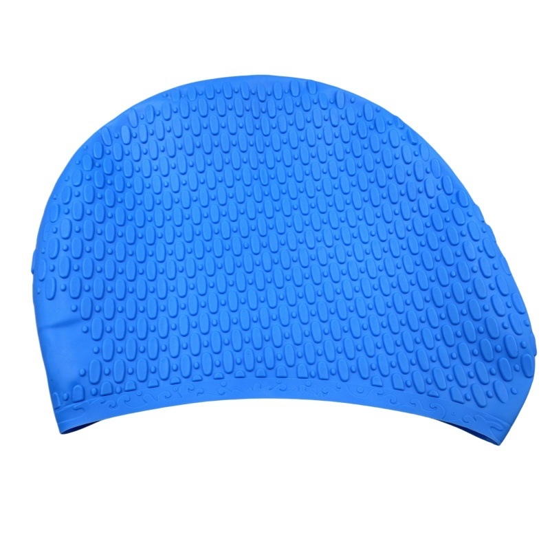 Silikonska kapa za plivanje za odrasle, s točkastim uzorkom, pogodna za plivanje