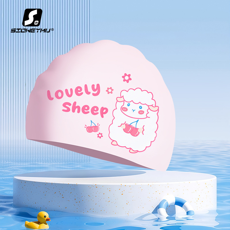SnowSwim silikonska kapica za plivanje za djecu s motivom crtića, pogodna za plivanje i vodene aktivnosti