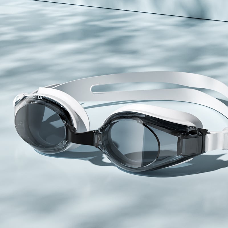 RESHEIR Anti-fog peldēšanas briļes pieaugušajiem, PC lēcas, piemērotas miopijai, acu aizsardzība