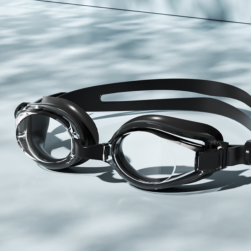 RESHEIR Anti-fog peldēšanas briļes pieaugušajiem, PC lēcas, piemērotas miopijai, acu aizsardzība