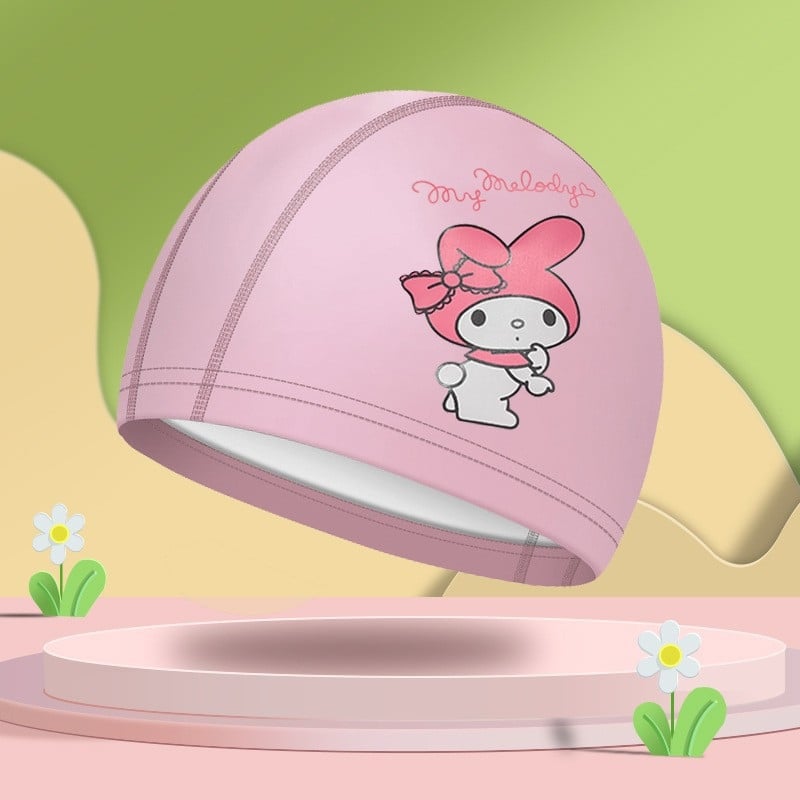 Bērnu peldēšanas brilles ar karikatūru dizainu, PC lēcas, ūdensdrošas un pret miglošanos, komplektā peldcepure