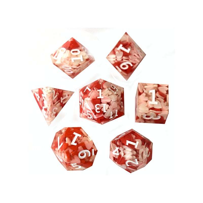 Set kockica za D&D RPG – višestrane kocke, stil pravokutnog ugla, prilagodljiv, uključuje D20 i D6, pogodan za društvene igre i kartice