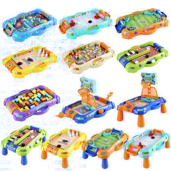 Divu vienā galda spēle: basketbols un futbols — plastmasas konstrukcija, divu spēlētāju duelis, iepakojums kastē, vecums 4–14