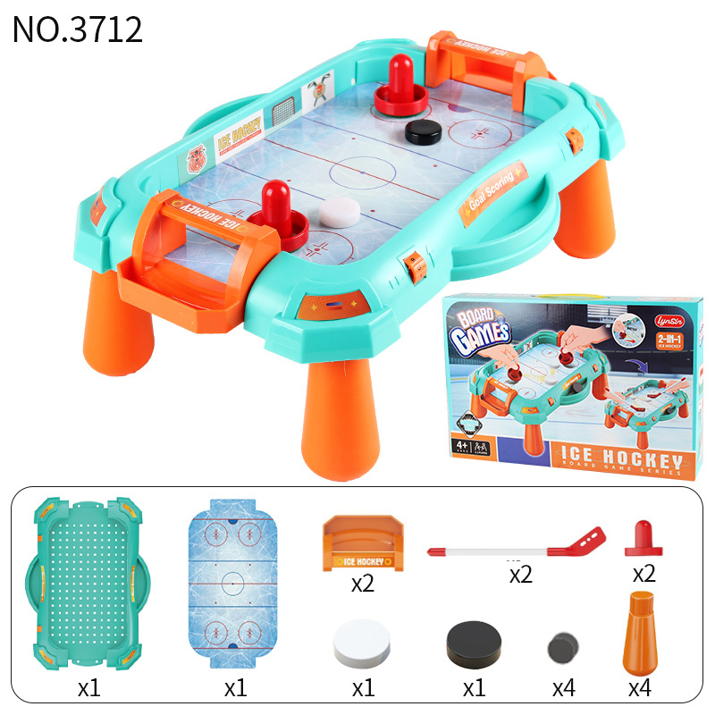 Divu vienā galda spēle: basketbols un futbols — plastmasas konstrukcija, divu spēlētāju duelis, iepakojums kastē, vecums 4–14