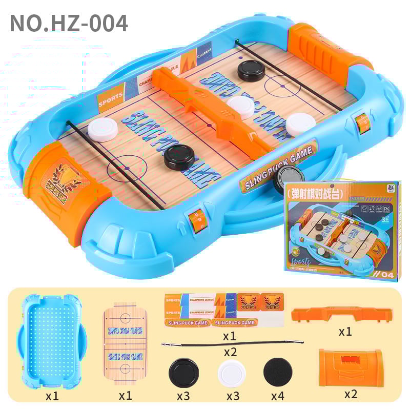 Divu vienā galda spēle: basketbols un futbols — plastmasas konstrukcija, divu spēlētāju duelis, iepakojums kastē, vecums 4–14