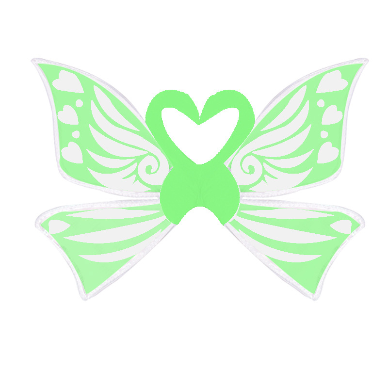 Eņģeļu spārnu kostīmu rekvizīts – Organza, fejas spārni grimām un izrādēm, muguras un galvas aksesuārs, pielāgojams Ziemassvētkiem un Tanabata