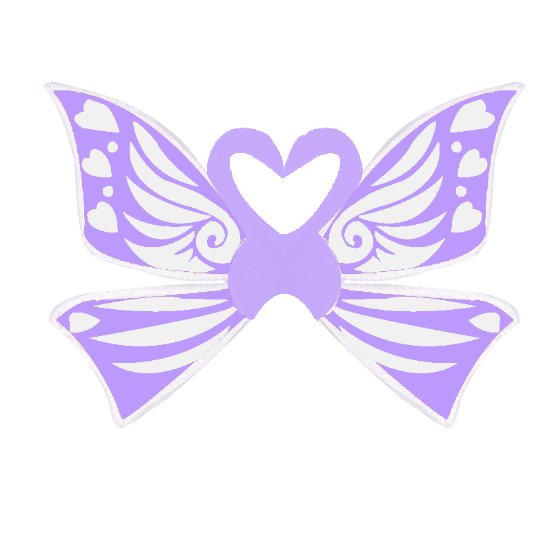 Eņģeļu spārnu kostīmu rekvizīts – Organza, fejas spārni grimām un izrādēm, muguras un galvas aksesuārs, pielāgojams Ziemassvētkiem un Tanabata