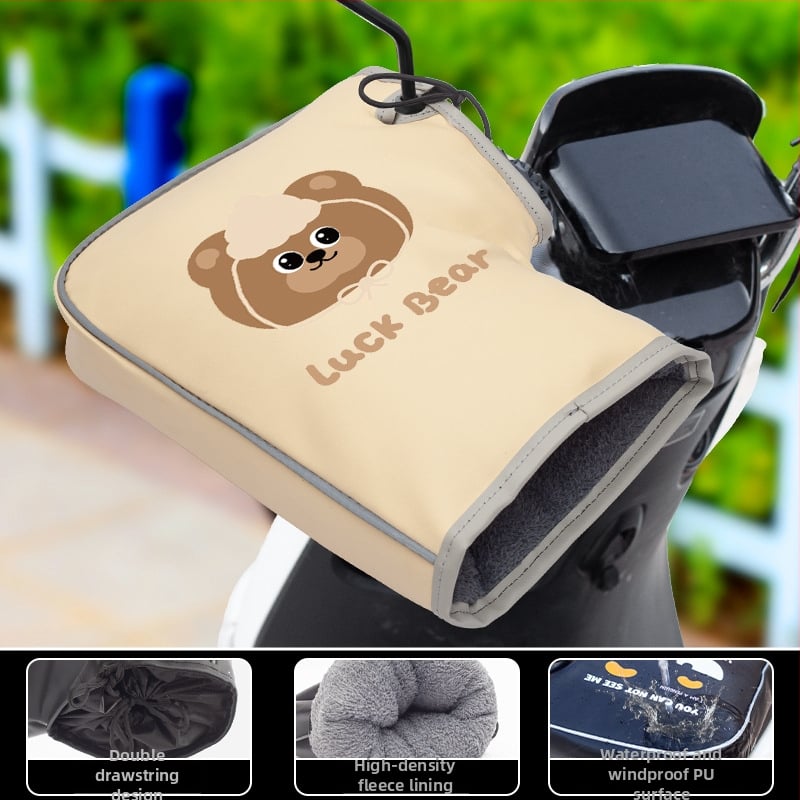 Ziemas PU velosipēdu cimdi, unisex, pieaugušie