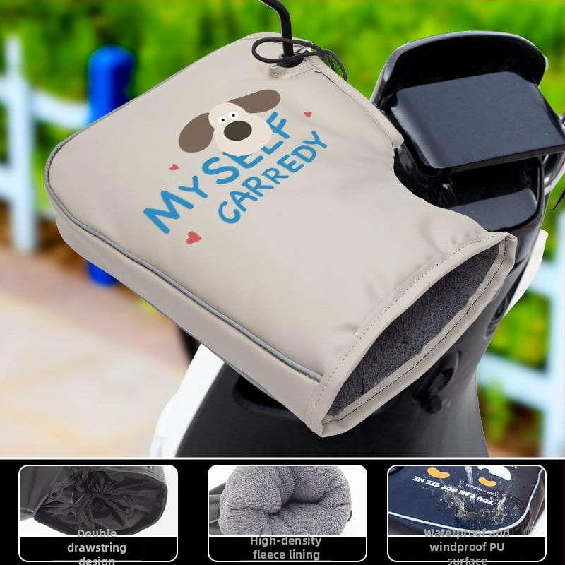 Ziemas PU velosipēdu cimdi, unisex, pieaugušie