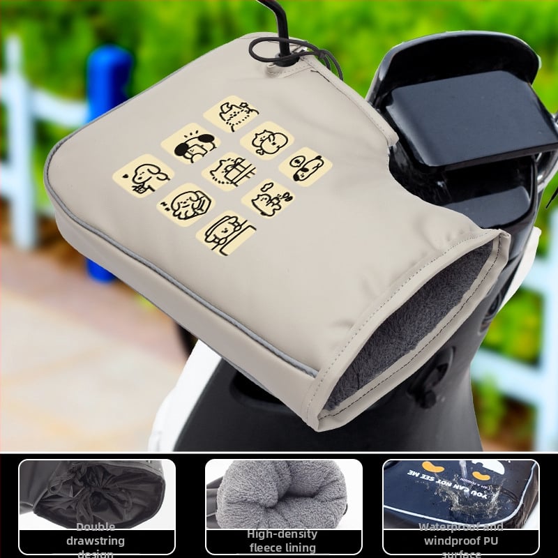 Ziemas PU velosipēdu cimdi, unisex, pieaugušie