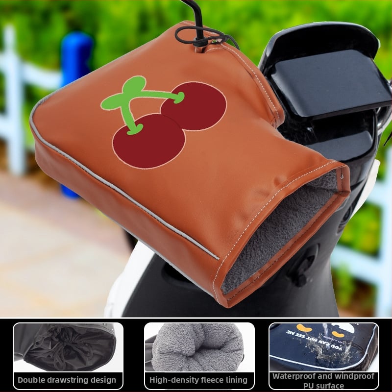 Ziemas PU velosipēdu cimdi, unisex, pieaugušie