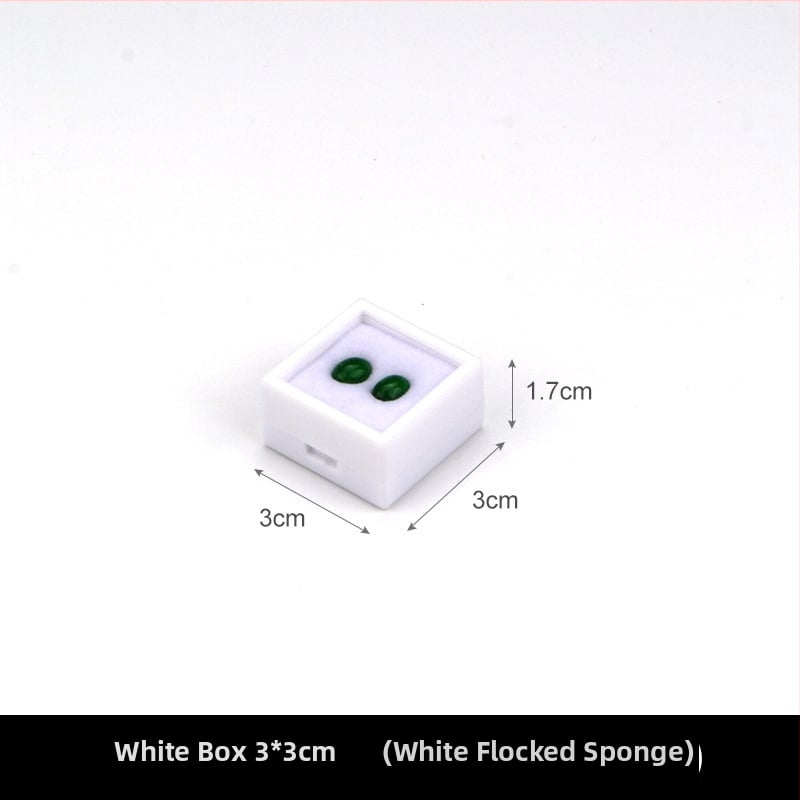 Prozirna plastična kutija za nakit, kutija za izlaganje za labave kamene i dijamante, otporna na prašinu, 1 razina