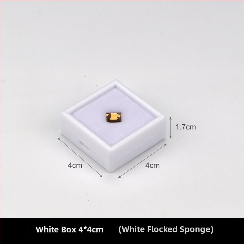 Prozirna plastična kutija za nakit, kutija za izlaganje za labave kamene i dijamante, otporna na prašinu, 1 razina