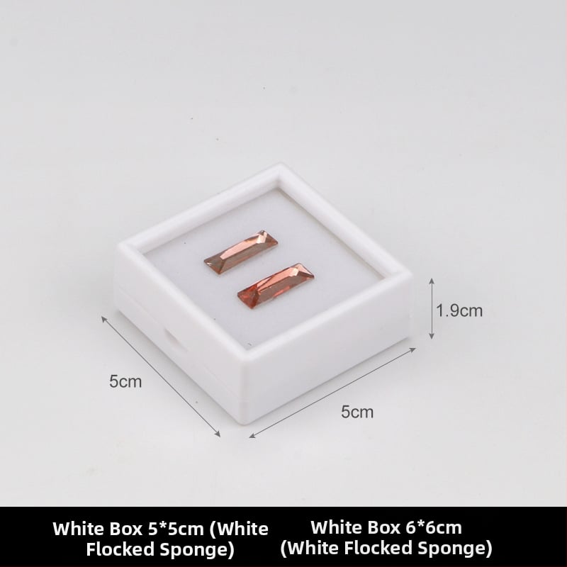 Prozirna plastična kutija za nakit, kutija za izlaganje za labave kamene i dijamante, otporna na prašinu, 1 razina