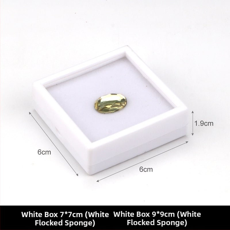 Prozirna plastična kutija za nakit, kutija za izlaganje za labave kamene i dijamante, otporna na prašinu, 1 razina