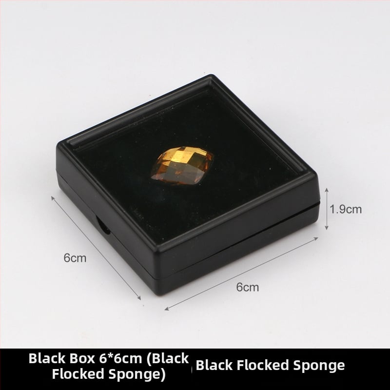 Prozirna plastična kutija za nakit, kutija za izlaganje za labave kamene i dijamante, otporna na prašinu, 1 razina