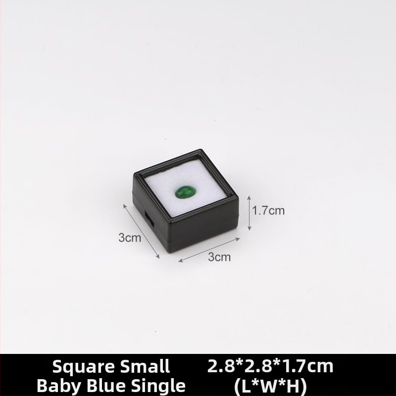 Prozirna plastična kutija za nakit, kutija za izlaganje za labave kamene i dijamante, otporna na prašinu, 1 razina