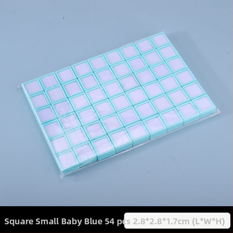 Prozirna plastična kutija za nakit, kutija za izlaganje za labave kamene i dijamante, otporna na prašinu, 1 razina