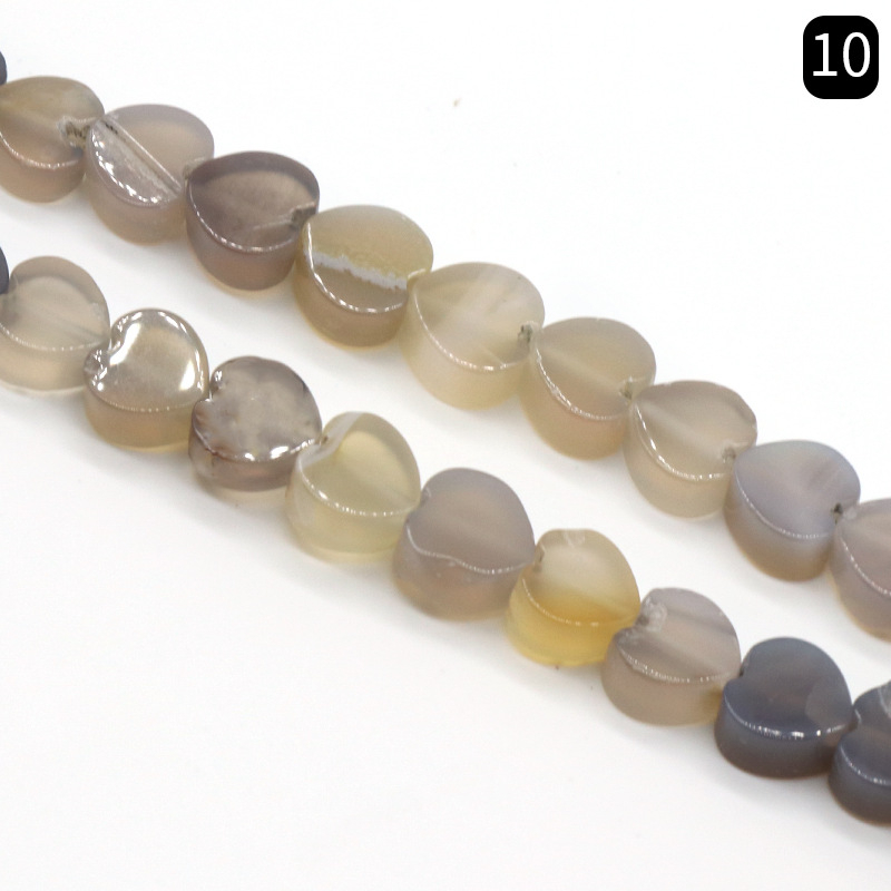 Srcolne perle od prirodnog kamena za DIY nakit – labave perle