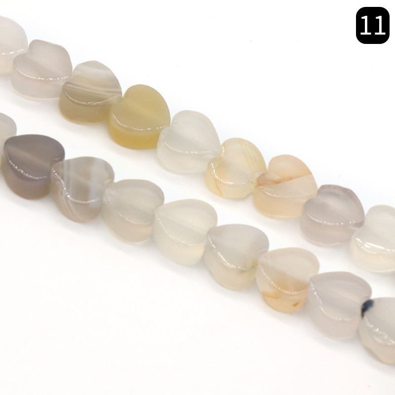 Srcolne perle od prirodnog kamena za DIY nakit – labave perle