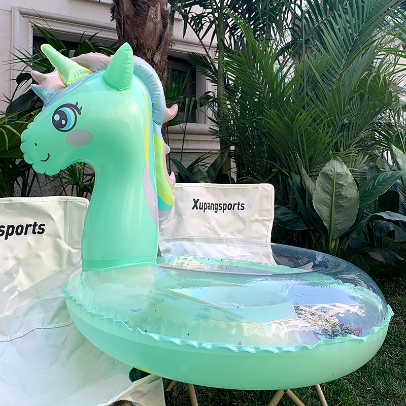 Plivački prsten za odrasle, Eleswim, ekološki PVC, jednofarbni uzorak, pogodan za kretanje i plivanje