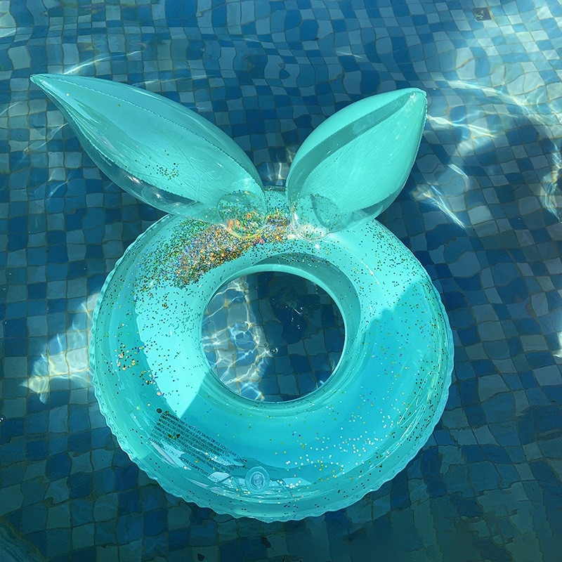 Plivački prsten za odrasle, Eleswim, ekološki PVC, jednofarbni uzorak, pogodan za kretanje i plivanje