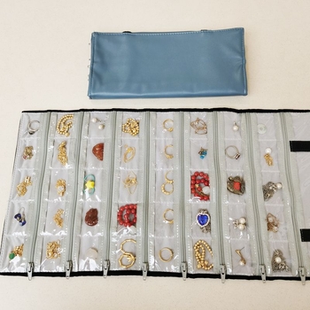 Torba za pohranu nakita – ABS materijal, vodootporna, dvostrukog sloja, prozirna, s vezicom za zatvaranje