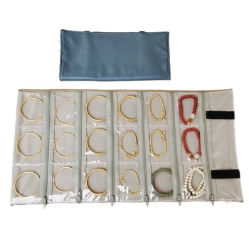 Torba za pohranu nakita – ABS materijal, vodootporna, dvostrukog sloja, prozirna, s vezicom za zatvaranje