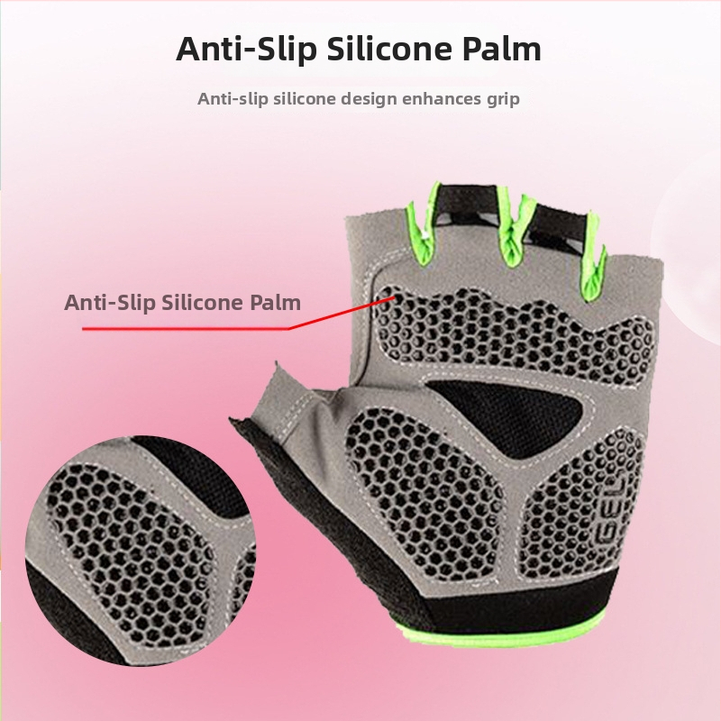 Cyklistické rukavice s polovičnými prstami, unisex, dospelí, nylon, odolné voči opotrebeniu