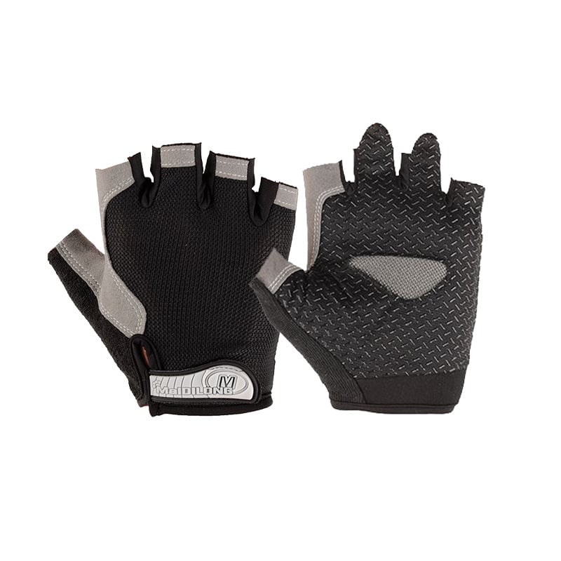 Velosipēdu cimdi ar daļējiem pirkstiem, universāli, pieaugušie, neilons, izturīgi pret nolietojumu