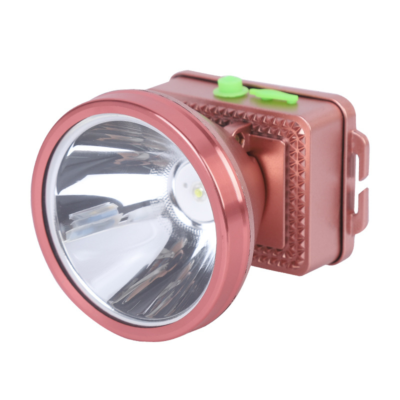 Κεφαλικός φακός LED, αδιάβροχος, περιστροφή 360°, χειροκίνητη φόρτιση, εμβέλεια 200–500 μ για πεζοπορία, κατασκήνωση και αλιεία