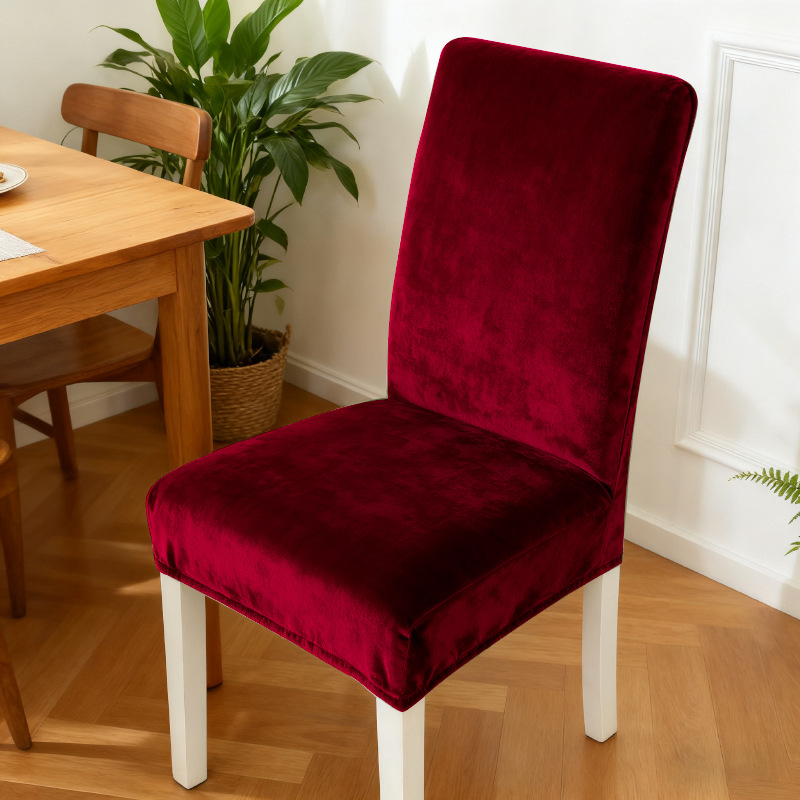 Navlaka za Parsons stolicu, poliester, protuklizna, otporna na habanje, otporna na prašinu, otpornost na visoke temperature, moderni minimalistički stil, jednobojni uzorak, pravokutni oblik