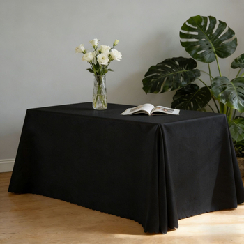 Poliesterinė staltiesė, stačiakampio formos, vienspalvė, viešbučių stilius