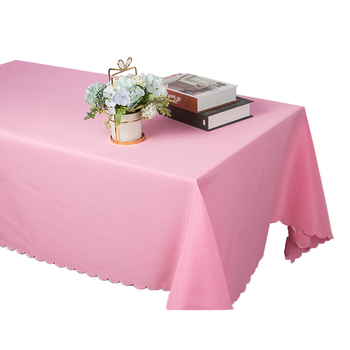 Poliesterinė staltiesė, stačiakampio formos, vienspalvė, viešbučių stilius