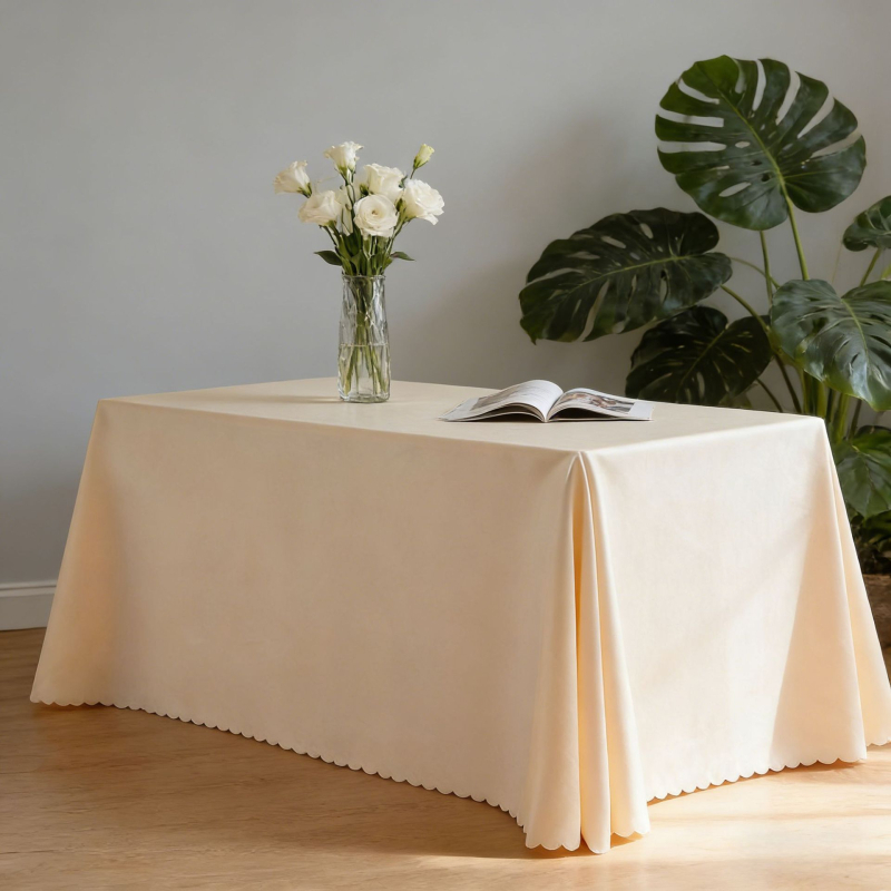 Poliesterinė staltiesė, stačiakampio formos, vienspalvė, viešbučių stilius