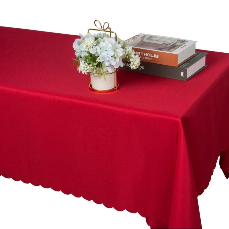 Poliesterinė staltiesė, stačiakampio formos, vienspalvė, viešbučių stilius