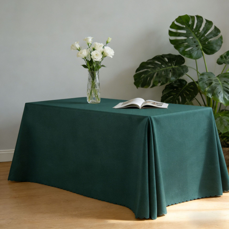 Poliesterinė staltiesė, stačiakampio formos, vienspalvė, viešbučių stilius