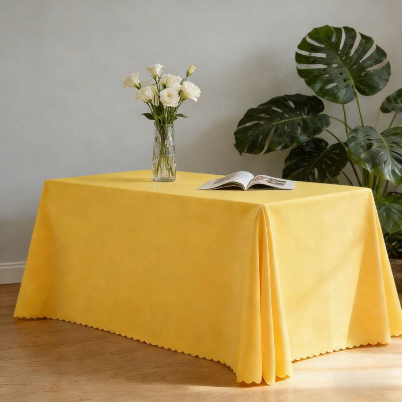 Poliesterinė staltiesė, stačiakampio formos, vienspalvė, viešbučių stilius