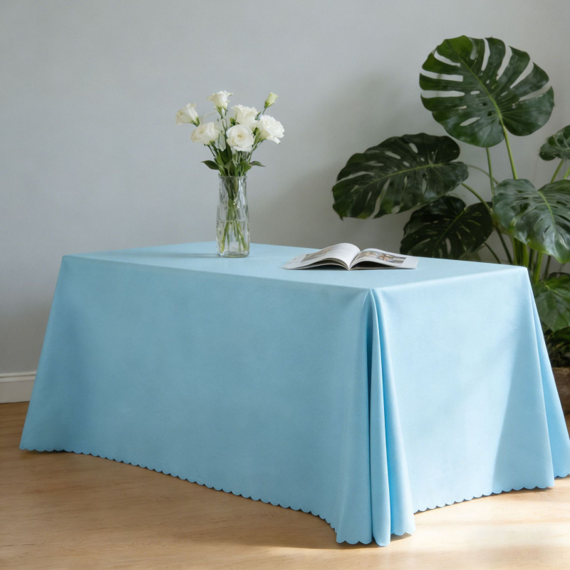 Poliesterinė staltiesė, stačiakampio formos, vienspalvė, viešbučių stilius
