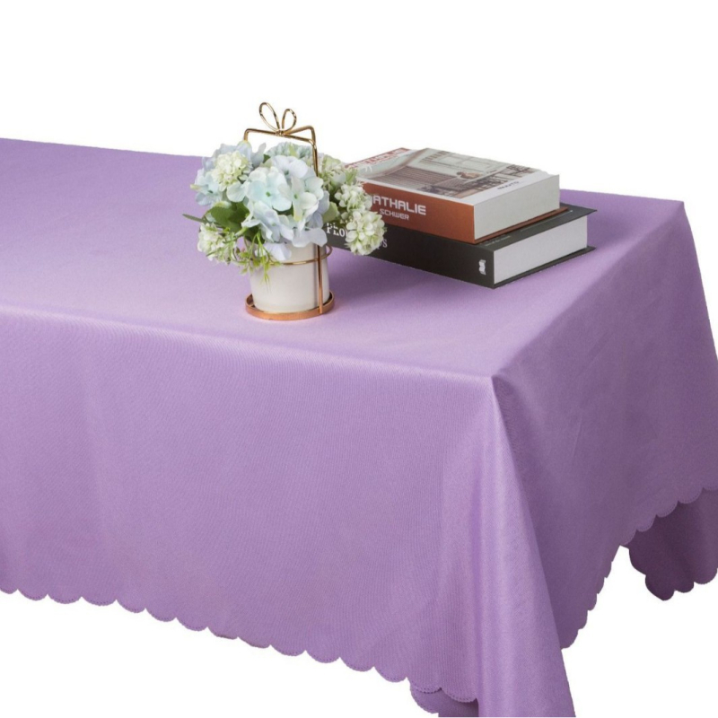 Poliesterinė staltiesė, stačiakampio formos, vienspalvė, viešbučių stilius