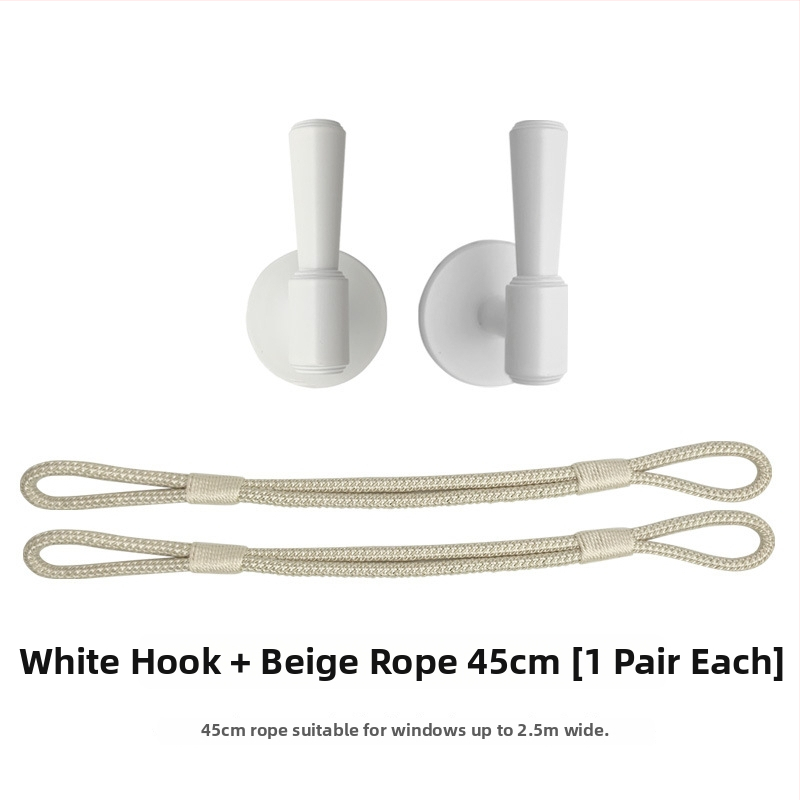 Fali függönycsipeszek furás nélkül, pántokkal, otthoni használatra, sokoldalú függöny-tároló horogok, falikampók és akasztó golyók, pár • Márka: Other; Anyag: Textil; Stílus: Egyszerű és modern