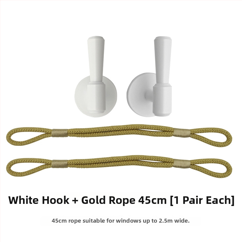 Fali függönycsipeszek furás nélkül, pántokkal, otthoni használatra, sokoldalú függöny-tároló horogok, falikampók és akasztó golyók, pár • Márka: Other; Anyag: Textil; Stílus: Egyszerű és modern