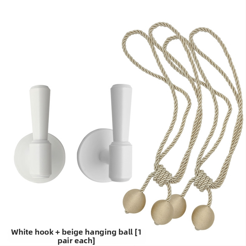 Fali függönycsipeszek furás nélkül, pántokkal, otthoni használatra, sokoldalú függöny-tároló horogok, falikampók és akasztó golyók, pár • Márka: Other; Anyag: Textil; Stílus: Egyszerű és modern