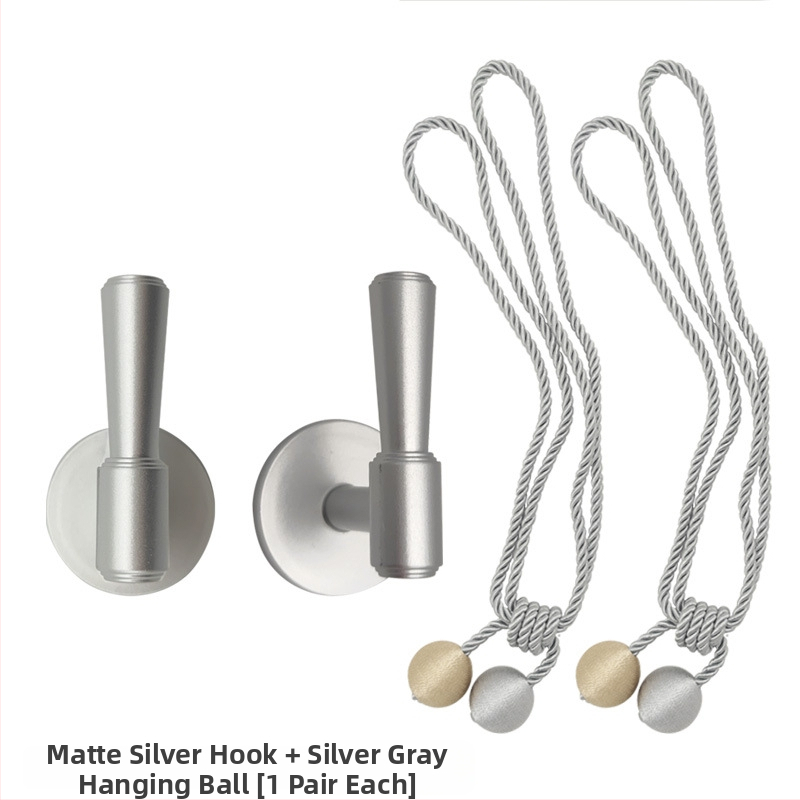 Fali függönycsipeszek furás nélkül, pántokkal, otthoni használatra, sokoldalú függöny-tároló horogok, falikampók és akasztó golyók, pár • Márka: Other; Anyag: Textil; Stílus: Egyszerű és modern