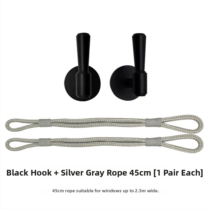 Fali függönycsipeszek furás nélkül, pántokkal, otthoni használatra, sokoldalú függöny-tároló horogok, falikampók és akasztó golyók, pár • Márka: Other; Anyag: Textil; Stílus: Egyszerű és modern