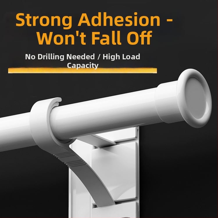 Užuolaidų lazda lipniu montavimu, teleskopinė, be gręžimo – romos lazdelės laikiklis ir atramos rėmo priedai