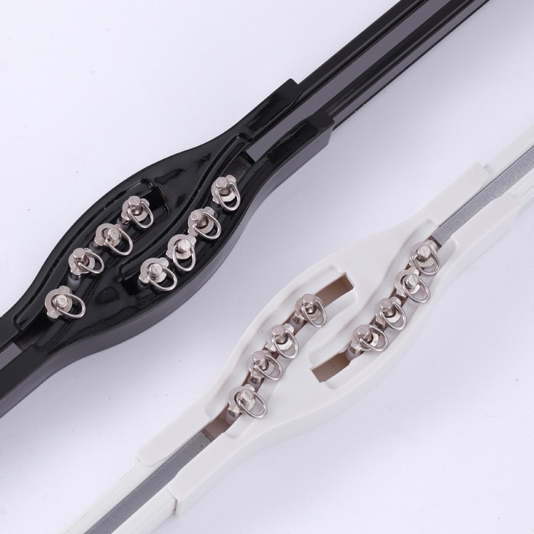 Αλουμινένιος οδηγός ράγας κουρτινών, αθόρυτη λειτουργία, επάνω ή πλάγια τοποθέτηση, μονή και διπλή ολίσθηση, ευθεία ράγα