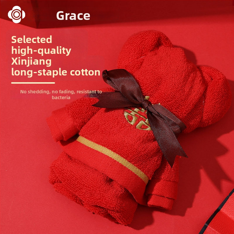 Medvedí uterák v darčekovej krabičke — 100% bavlna, 120 g, vlastné logo