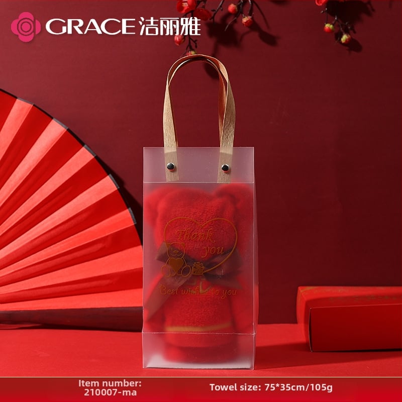 Lokio rankšluostis dovanų dėžutėje — 100% medvilnė, 120 g, individualus logotipas