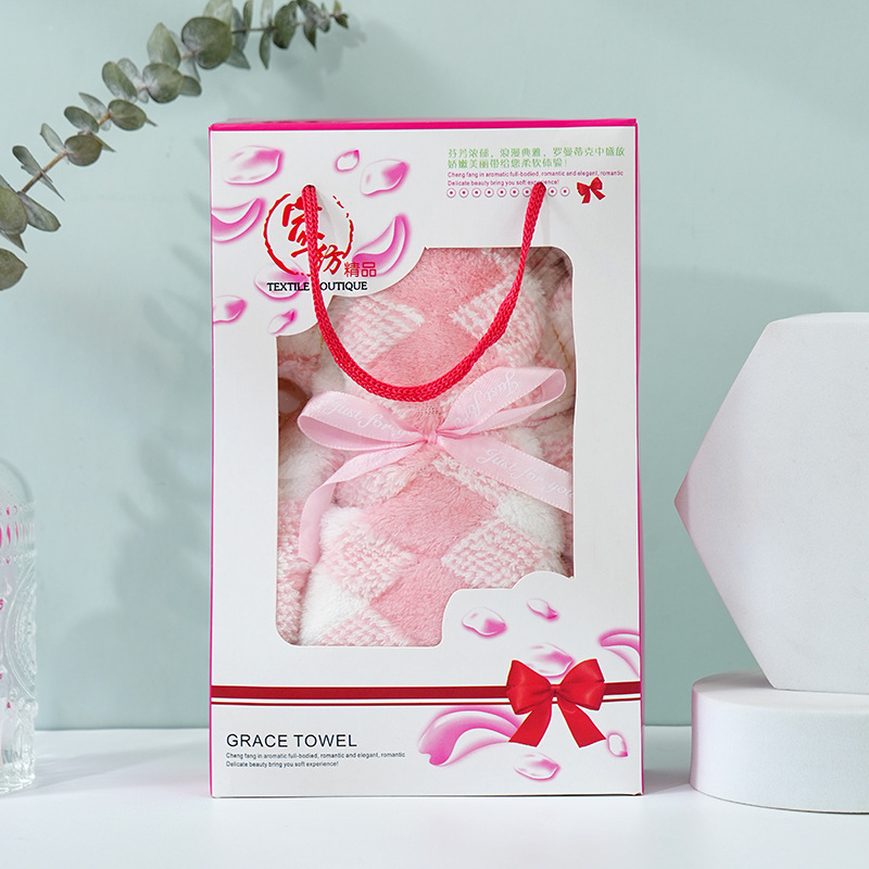 Medve alakú korall velúr törölköző ajándék | nedvességfelvevő kéztörlő esküvőre, 150D, 80–100 g, varrott, testreszabható